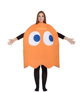 Clyde Orange Ghost Costume Pacman Kostuum