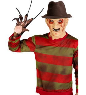 Bruine Freddy Krueger Hoed Met Gat