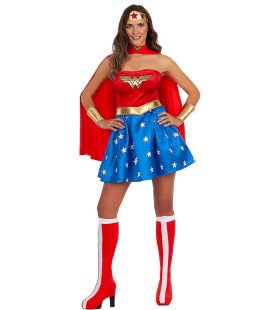 Wonderschone Wonderwoman Vrouw Kostuum