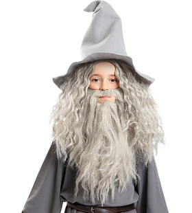 Magier Gandalf Pruik Met Baard Kind