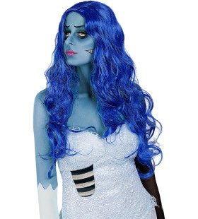 Fantasy IJskoude Spook Prinses Pruik Blauw