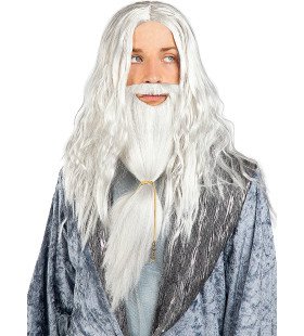 Tovenaar Dumbledore Pruik Met Baard