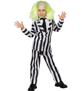 Beetlejuice Striped Suit Kind Kostuum