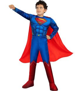 Deluxe Dappere Superman Justice League Jongen Kostuum