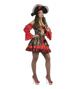 Rococo Pirate Patty Vrouw Kostuum