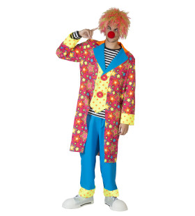 Gekke Kleurige Clown Caramba Man Kostuum