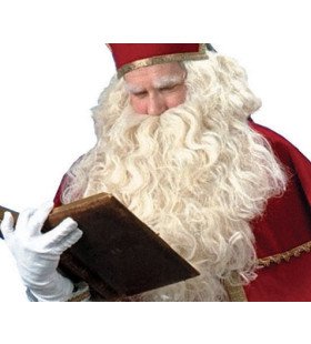 Luxe Witte Pruik Met Grote Baard Sinterklaas En Kerstman