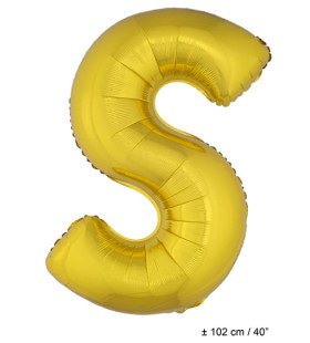 Folie Ballon Letter Goud XL 102cm (Leeg)