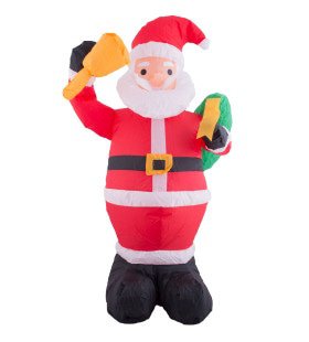 Opblaasbare Santa Kerstman 120 Centimeter