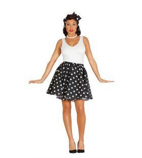 Jaren 50 Pin Up Filmster Zwart Rok Vrouw