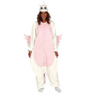 Fantastische Eenhoorn Pyjama Roze Vrouw Kostuum