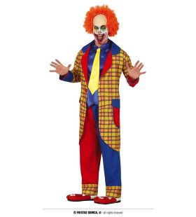 Krankzinnig Leuke Grappenmaker Clown Man Kostuum