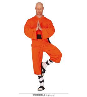 Martial Art Shaolin Monnik Man Kostuum