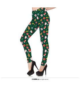 Legging Groen Met Print Vrouw