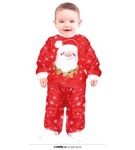 Schattige Rode Jumpsuit Santa Baby Kind Kostuum