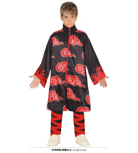 Akatsuki Ninja Jongen Kostuum