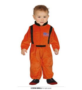 Orange Nasa Team Astronaut Kind Kostuum