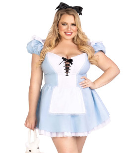 Wonderschone Alice Plus Size Vrouw Kostuum