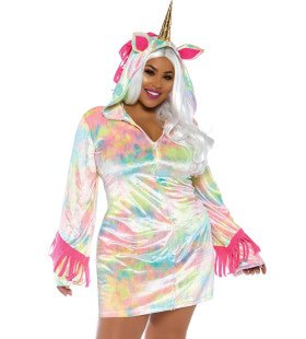 Betoverende Fantasie Eenhoorn Pastel Plus Size Vrouw Kostuum