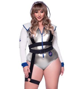 Drop Down Gorgious Astronaut Plus Size Vrouw Kostuum