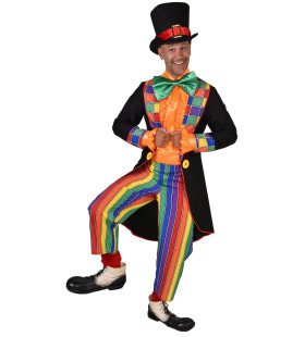 Heppie De Peppie Clown August Man Kostuum