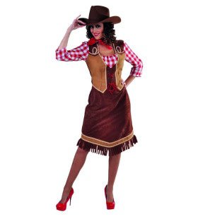 Stoere Frontier Cowgirl Sam Vrouw Kostuum