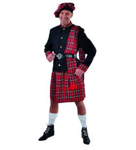 Schotse Klederdracht Tartan Scott Mcdonald Man Kostuum