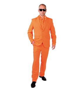 Cool Men In Orange Man Kostuum