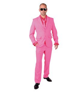 Cool Men In Pink Man Kostuum