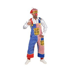 Tuinbroek Clown Donald USA Man Kostuum