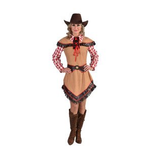 Wilde Westen Cowgirl Randy Ranch Vrouw Kostuum