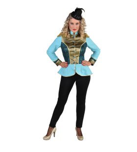 Parmantige Uniform Jas Turquoise Vrouw