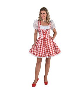 Bierfeest Dirndl Brabants Bont Vrouw Kostuum