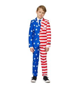 Boys USA Flag Stars And Stripes Jongen Kostuum