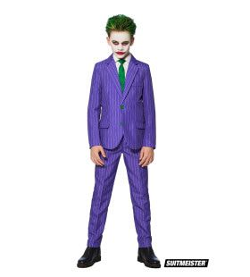 Batman Schurk The Joker Streepjes Jongen Kostuum