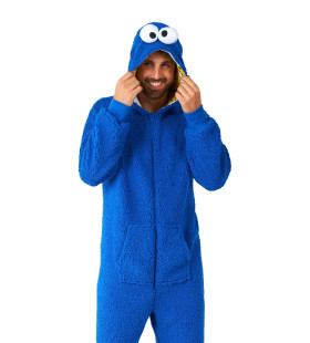 Cookie Monster Sesamstraat Onesie Kostuum