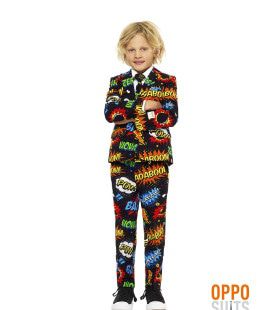 Comic Badaboom Opposuit Jongen Kostuum