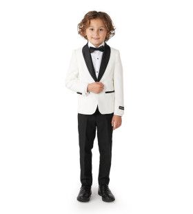 Boys To Men Pearly White Opposuit Jongen Kostuum