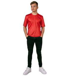 Leon Disco Shirt Neon Rood Man