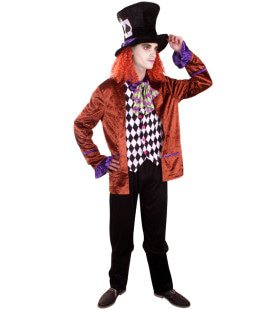 Basic Mad Hatter Man Kostuum