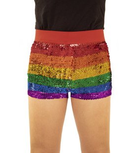 Hotpants Glitter Regenboog Hanne Vrouw