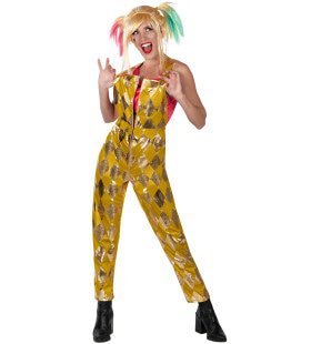 Harley Quinn Jumpsuit Vrouw Kostuum