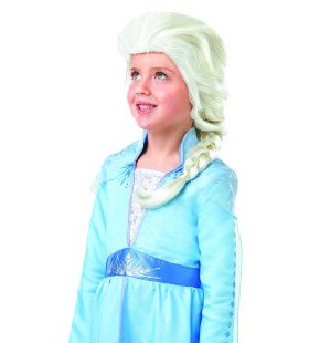 Frozen Elsa Blond Ingevlochten Vlecht Pruik