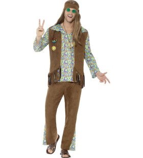 Crosby High Hippie Man Kostuum