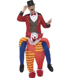 De Clown Draagt De Show Circusdirecteur Man Kostuum