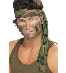 Camouflage Hoofdband Jungle Commando 150 X 4 Centimeter