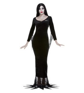 Addams Family Morticia Vrouw Kostuum