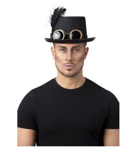 Gotische Steampunk Hoed Zwart