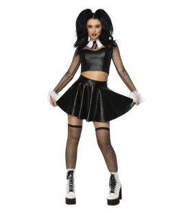 Gothic Bad Schoolgirl Hestia Vrouw Kostuum