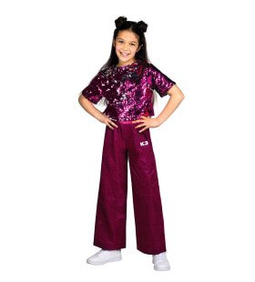 K3 Glitteroutfit Roze Meisje Kostuum